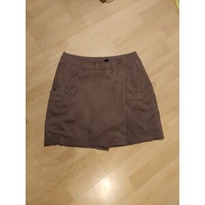 Avia Skort Outdoors Athleisure Mountains Womens Sz M Dry Wick Stretch Brown